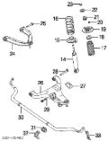 Tuleja stabilizatora przedniego Nissan Pathfinder R51M