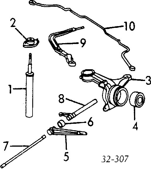 Amortyzator przedni prawy 51605SB3961 Honda
