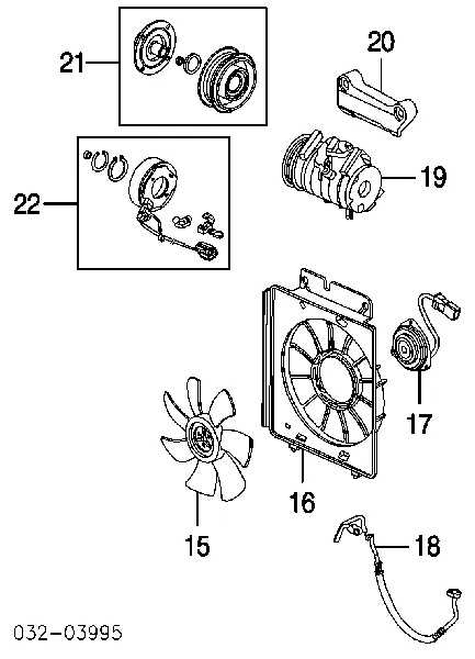 Sprężarka klimatyzacji 38810PZDA00 Honda