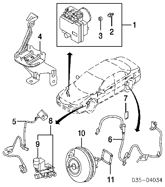 Wzmacniacz próżniowy hamulców Mazda 6 GG