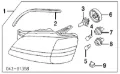 Żarówka halogenowa, światła drogowe Volkswagen Golf 1H1