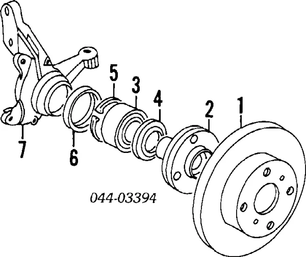 Piasta przednia Toyota Carina II