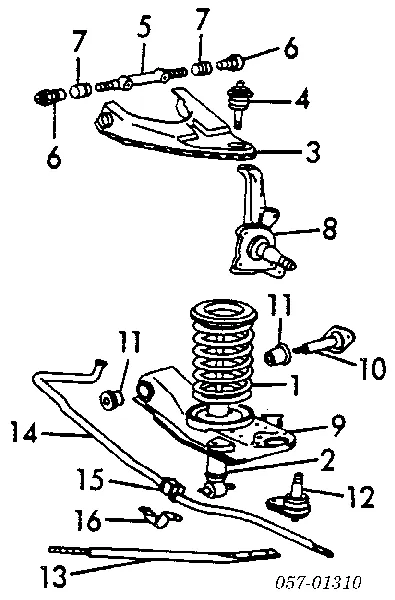 Amortyzator przedni MB109561 Mitsubishi