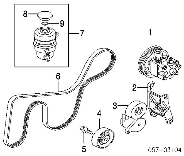 Napinacz paska napędowego MPQ1263 Magneti Marelli