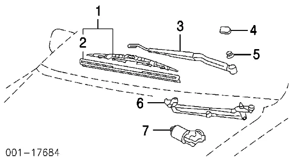 Pióro wycieraczki szyby przedniej kierowcy 8522202130 Toyota