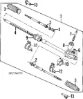 Tuleja mocowania maglownicy lewa Mazda 323 BG