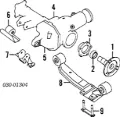 Uszczelniacz reduktora mostu tylnego Nissan Pathfinder R51M