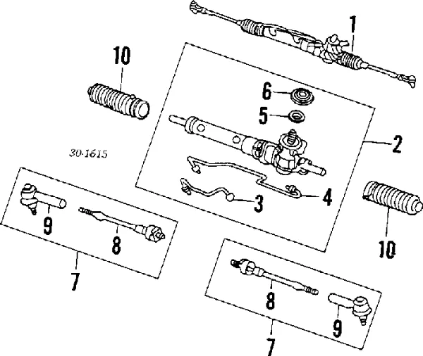 Osłona przekładni kierowniczej Nissan Bluebird