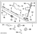 Zestaw naprawczy maglownicy (mechanizmu) (zestaw uszczelniaczy) Nissan Sunny N14