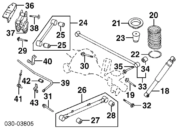 Silentblock tylnego wahacza podłużnego przedni 550450W023 Nissan/Infiniti