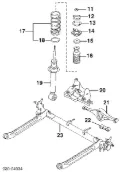 Osłona amortyzatora tylnego Nissan Almera N16