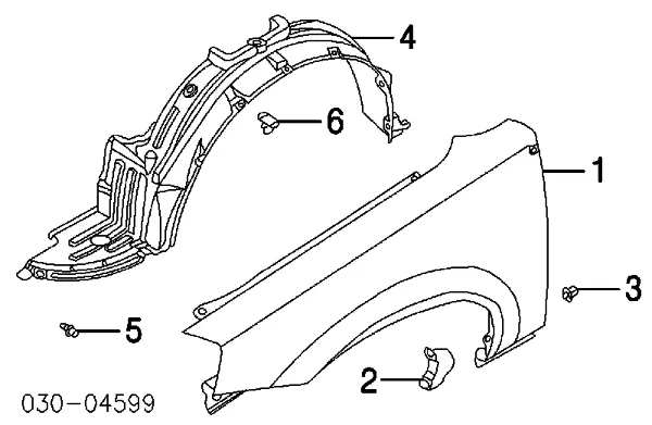 Nadkole błotnika przedniego prawe Nissan Altima L31