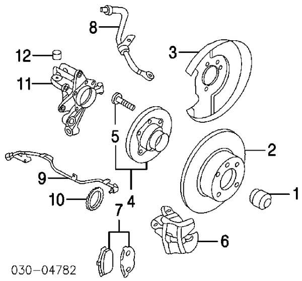 Zacisk hamulcowy tylny prawy Nissan Altima L32