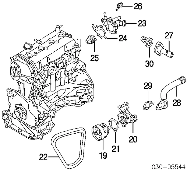 Termostat 212006N210 Nissan/Infiniti