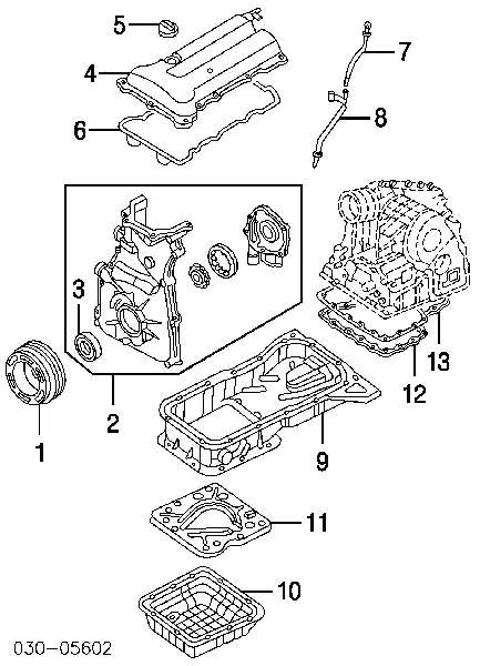 Uszczelka pokrywy zaworowej silnika 132703Z000 Nissan/Infiniti