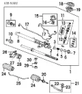 Zestaw naprawczy maglownicy (mechanizmu) (zestaw uszczelniaczy) Honda Accord CE, CF