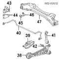 Tuleja stabilizatora tylnego Honda Civic MA,MB
