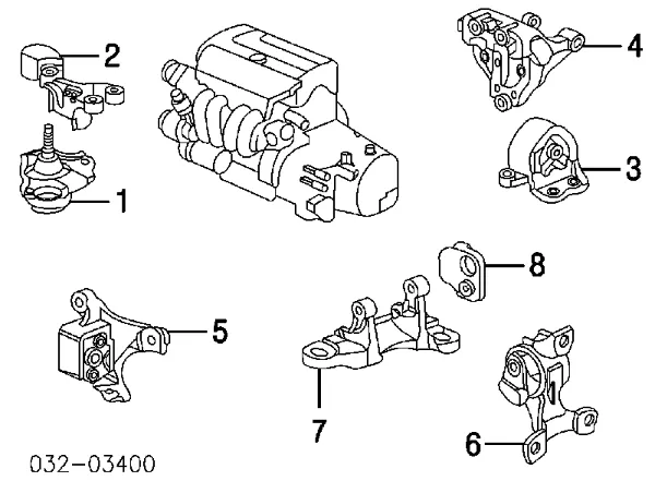 Poduszka silnika Honda STREAM