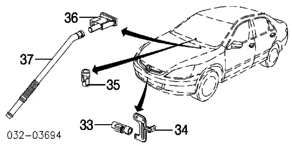 Czujnik temperatury wewnętrznej Honda Accord VII