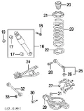 Silentblock amortyzatora tylnego Acura MDX YD1