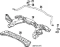 Tuleja stabilizatora przedniego Mazda 323 BG