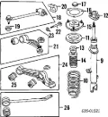 Silentblock przedniego wahacza dolnego Mazda 929 HC