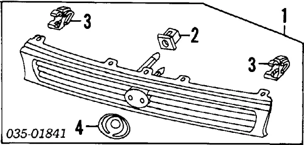 Atrapa grill Mazda 626