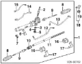 Listwa kierownicza (maglownica) Mazda 323 BG