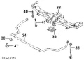 Uchwyt mocowania tulei stabilizatora tylnego Mazda Premacy CP