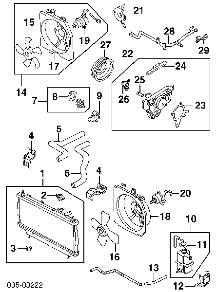 Termostat Mazda Demio
