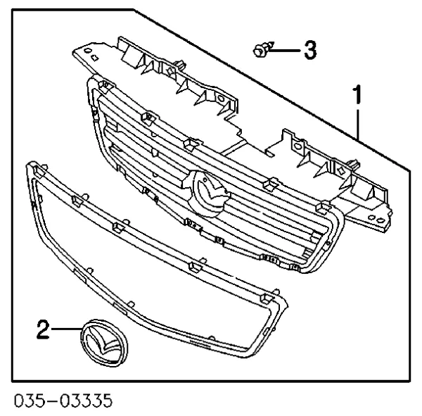 Atrapa grill Mazda MPV