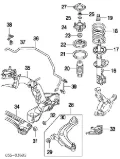 Silentblock przedniego wahacza dolnego Mazda MPV LW