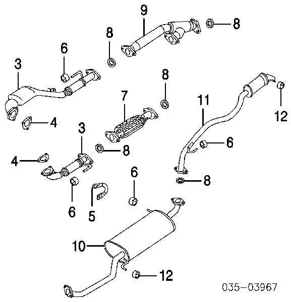 Uszczelka rury odbiornika tłumika 01394100 Ajusa