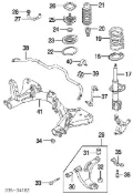 Łącznik stabilizatora przedniego Mazda MPV LW