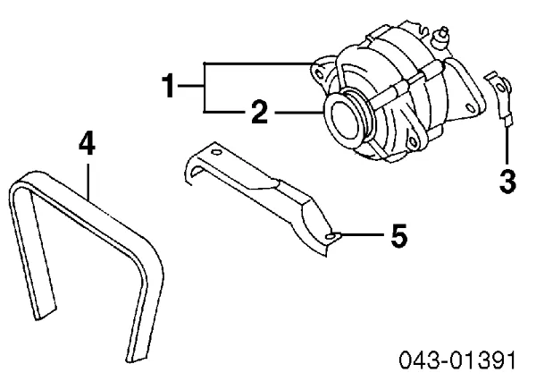 Alternator A002TB2891ZC Mitsubishi
