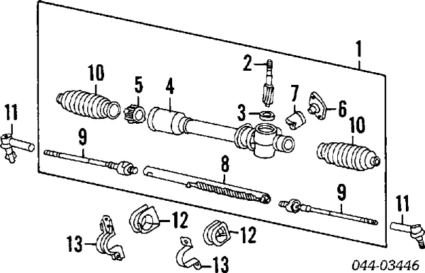 Osłona mechanizmu kierowniczego (maglownicy) 30230 Lemforder