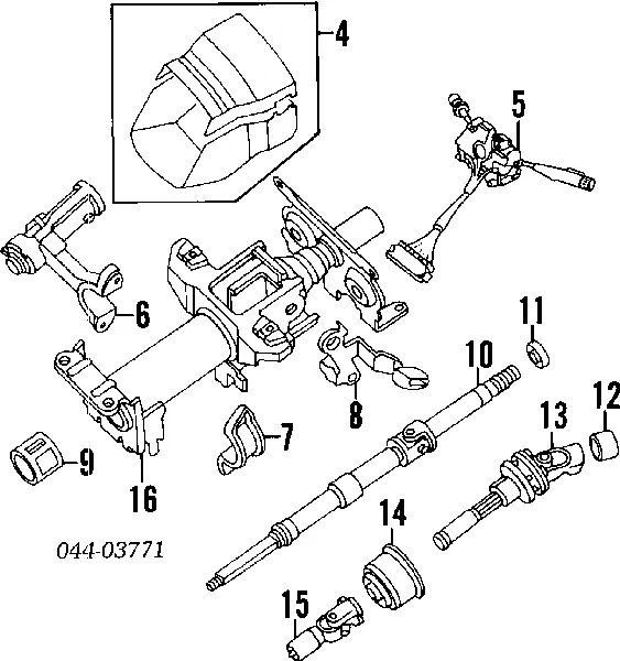 Wkładka stacyjki zapłonowej Toyota Camry III
