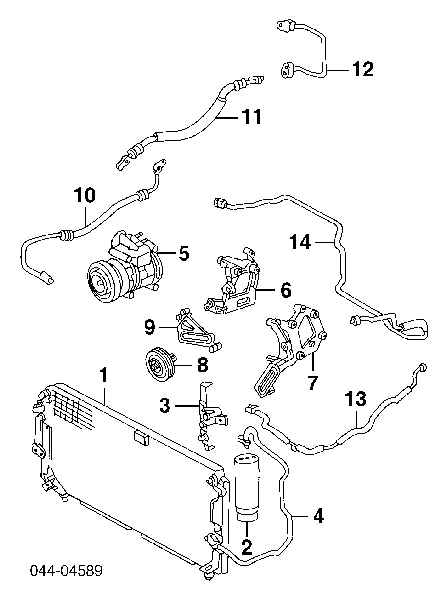 Sprzęgło sprężarki klimatyzacji Toyota Land Cruiser 80