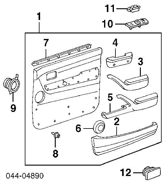 Mechanizm podnoszenia szyby drzwi przednich lewych 8482035010 Toyota