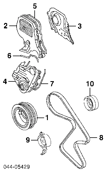 Koło pasowe wału korbowego Toyota Camry 3 V10