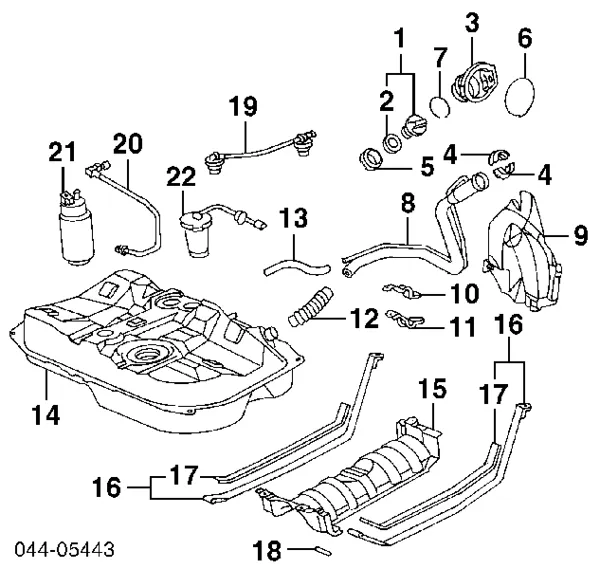 Zawór odpowietrzający zbiornika paliwa Toyota Camry VII