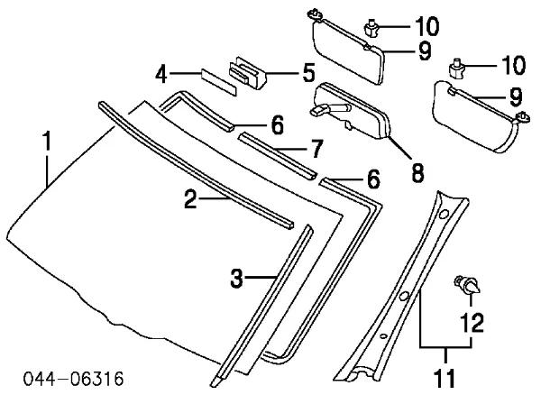 Szyba przednia Toyota RAV4 II