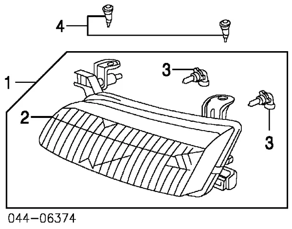 Reflektor prawy 81110AA020 Toyota