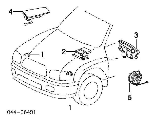 Pierścień kontaktowy AIRBAG, taśma kierownicy Toyota Highlander 1 ACU2, MCU2