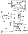 Tuleja stabilizatora przedniego górna Toyota Hiace H1, H2
