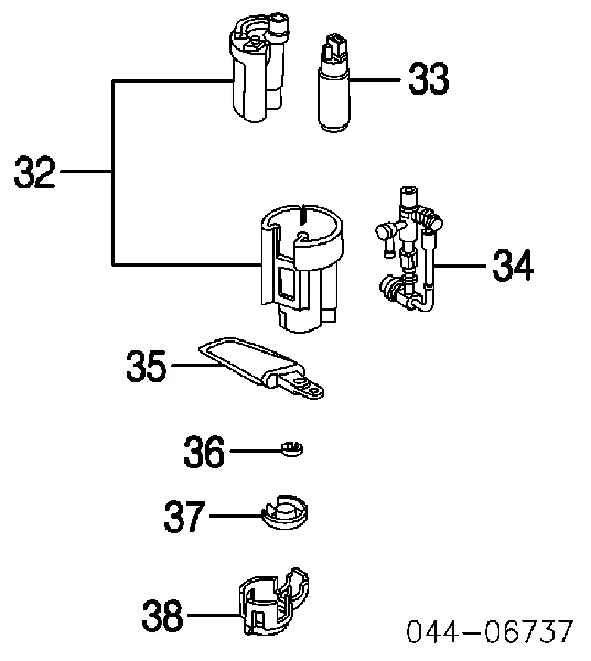 Filtr paliwa 233000A020 Toyota