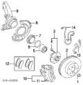 Jarzmo zacisku hamulcowego przedniego Toyota Camry V30