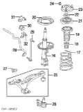 Łącznik stabilizatora przedniego Toyota Camry V30