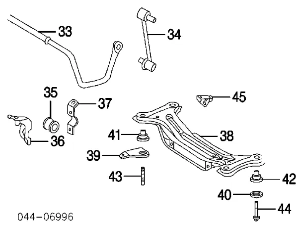 Korpus osi tylnej MRB95001 MarkBest