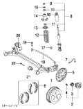 Silentblock tylnej belki Toyota Corolla E12